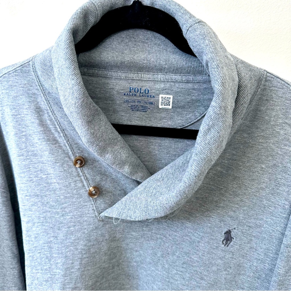 Men’s Ralph Lauren Luxury Jersey Shawl-Collar Pullover